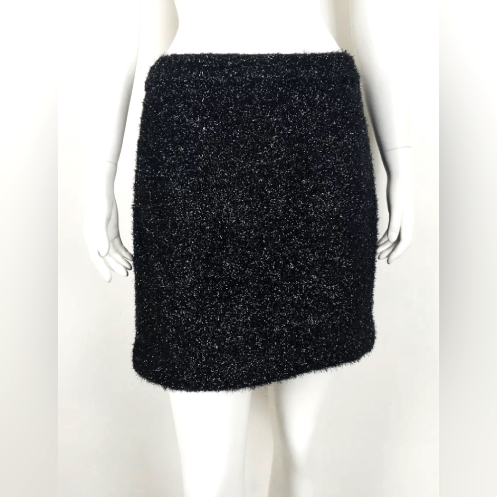 Kate Spade metallic and black sparkle pencil skirt size small